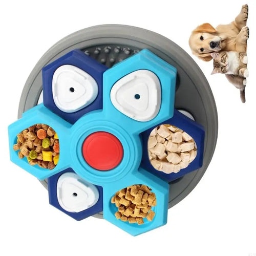4 Stage Moving Slow Eating Animal Dish For Small animals With Fun Design And Secure Plastic Build 37JD
