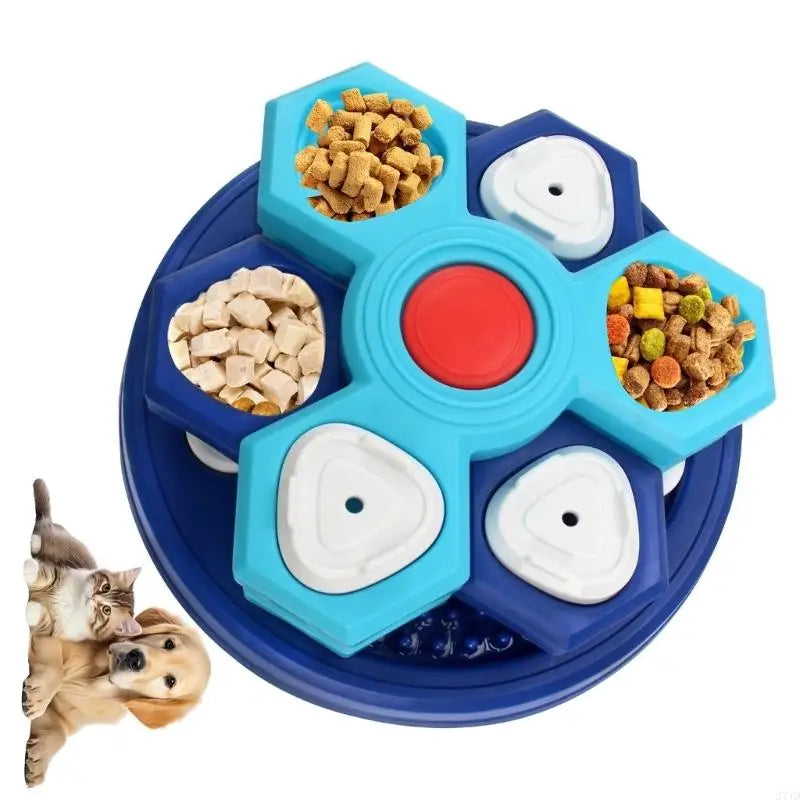 4 Stage Moving Slow Eating Animal Dish For Small animals With Fun Design And Secure Plastic Build 37JD