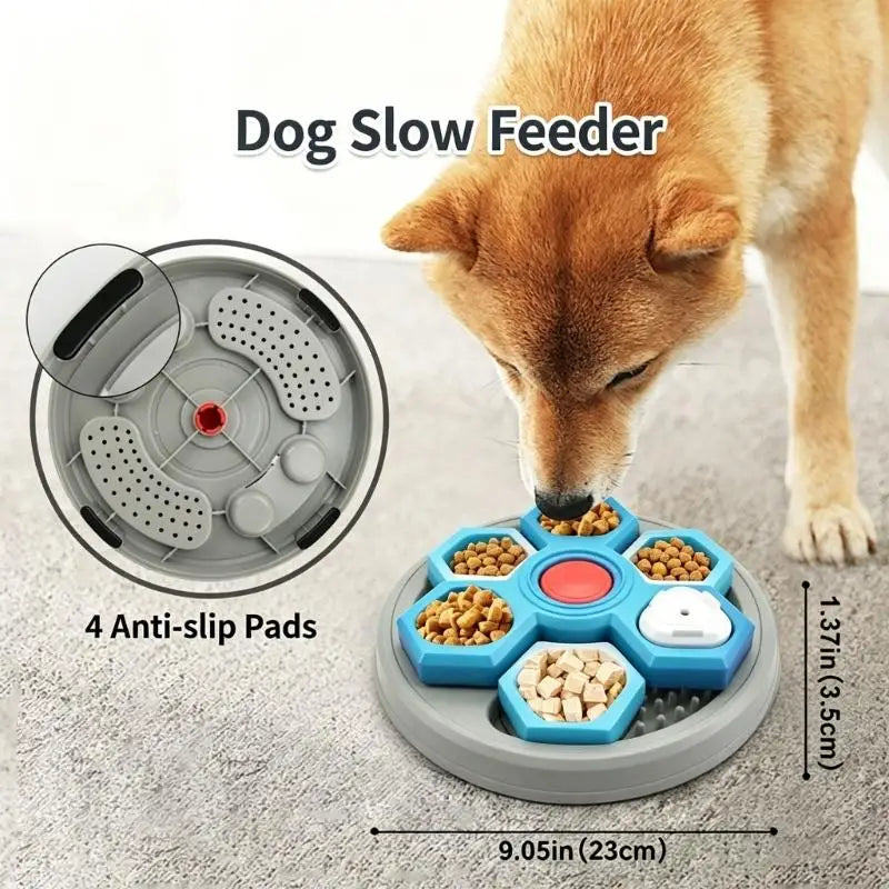 4 Stage Moving Slow Eating Animal Dish For Small animals With Fun Design And Secure Plastic Build 37JD