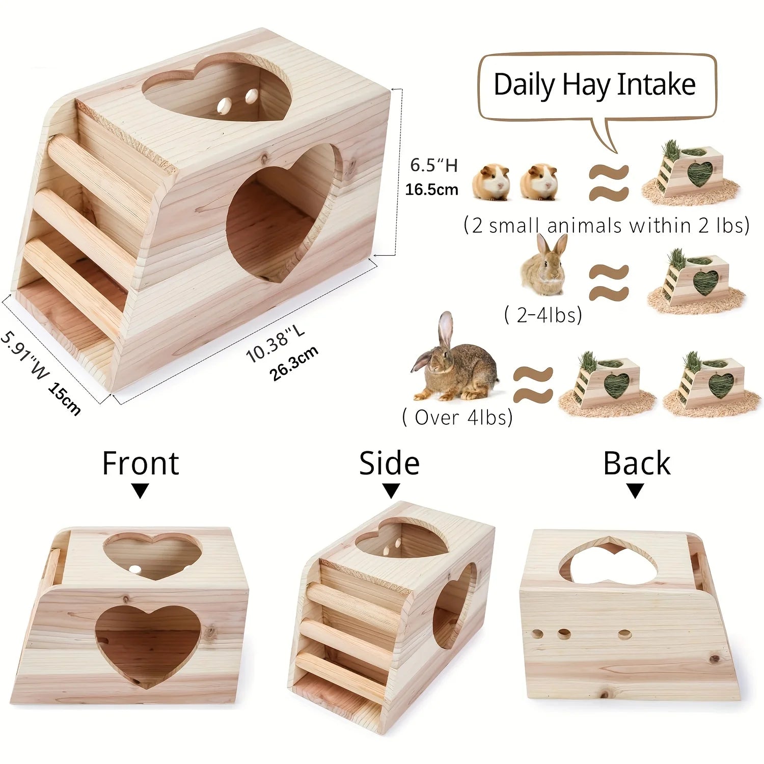 1 Piece Small Animal Feeding Bowl, Hay Feeder, Rabbit, Suitable for Cage, Large Hanging Rack