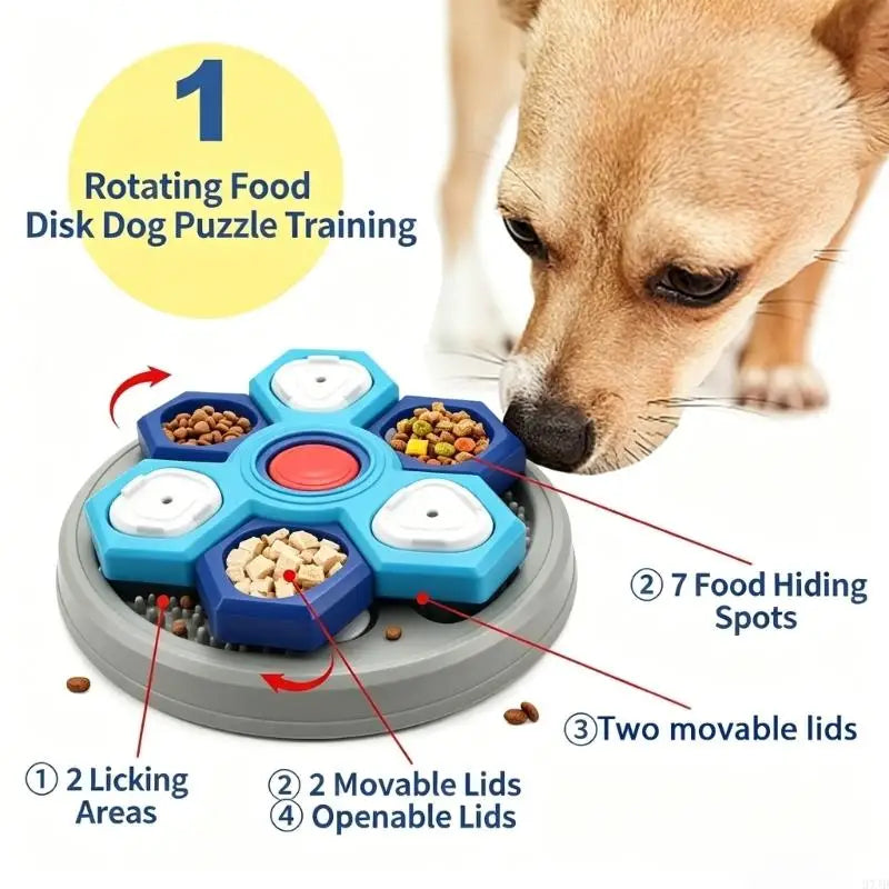 4 Stage Moving Slow Eating Animal Dish For Small animals With Fun Design And Secure Plastic Build 37JD