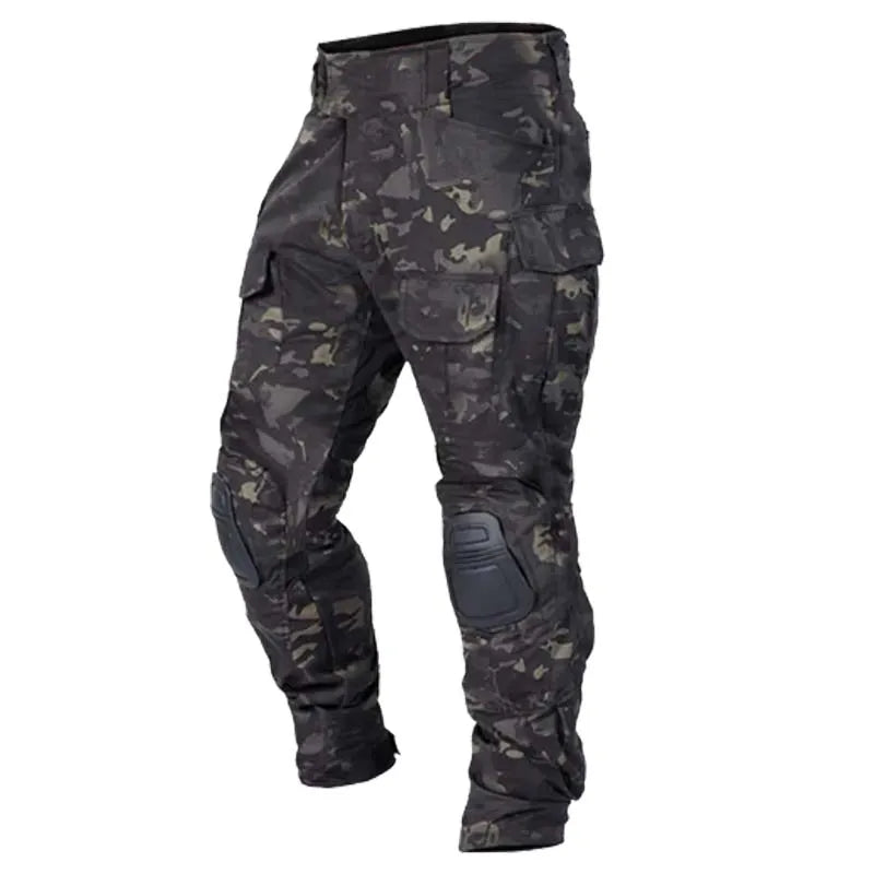Conjunto de Uniforme de Combate Táctico Negro CP para Hombre, Camisa de Manga Larga, Pantalones Cargo, Ropa para Paintball, Caza y Entrenamiento al Aire Libre