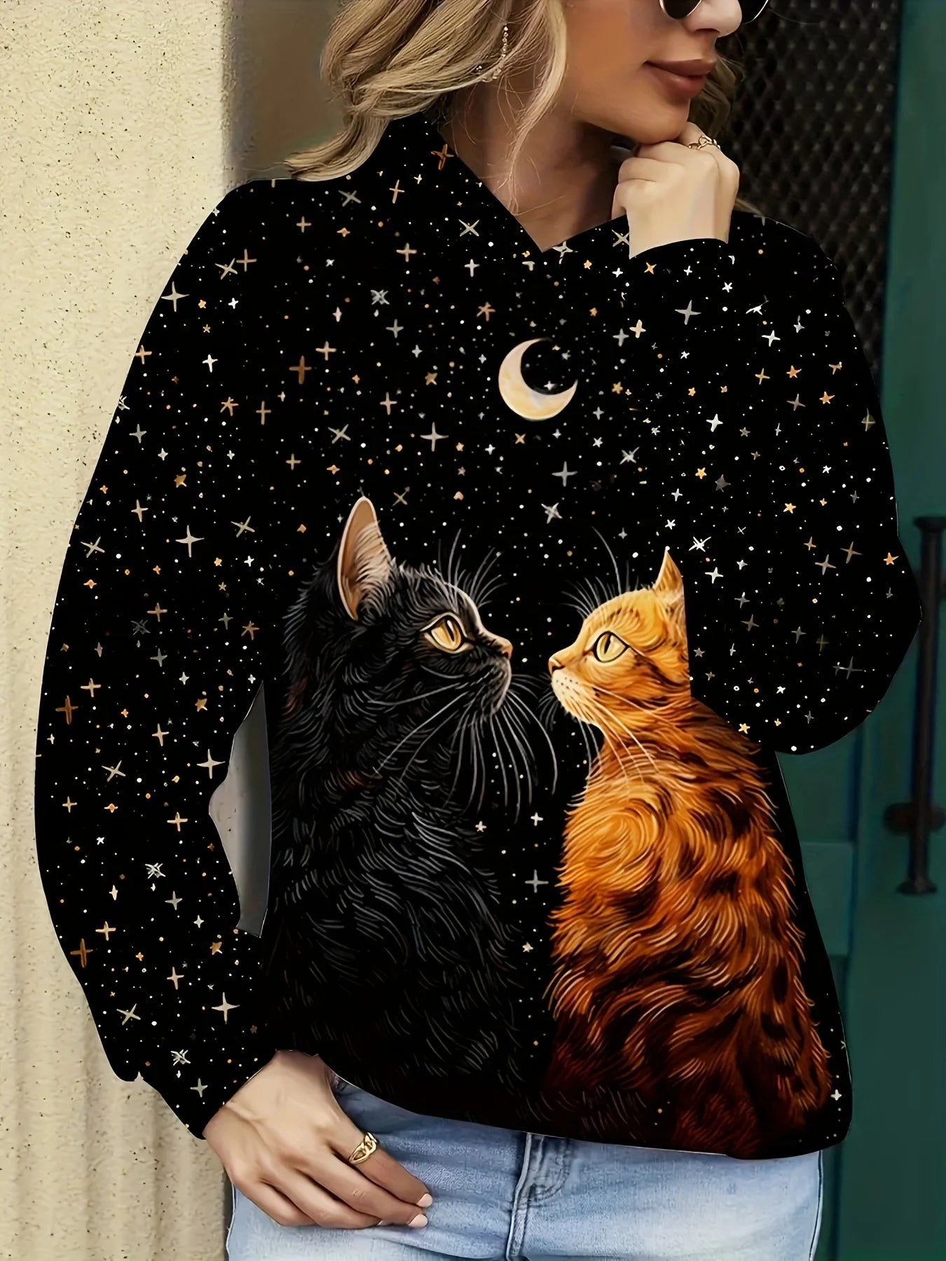 Sudaderas con capucha con estampado 3D de gato bonito para hombre y mujer, sudaderas informales a la moda, sudadera con capucha de gran tamaño, jerséis, chándal, ropa para mujer
