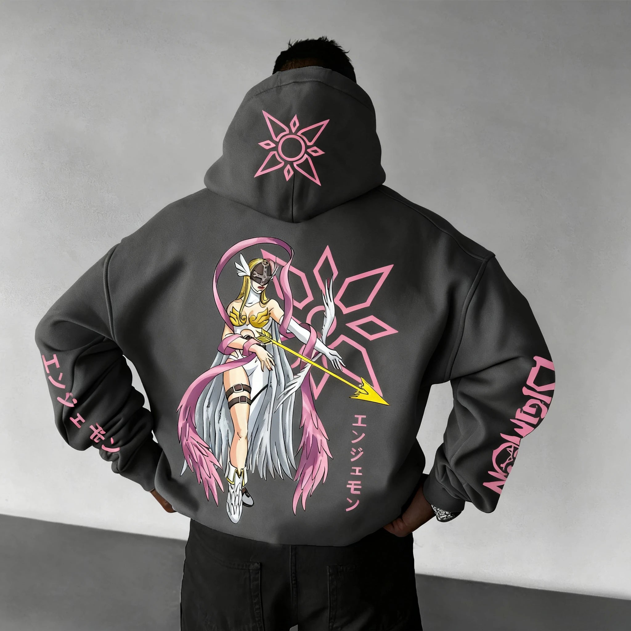 Nueva Sudadera con capucha de gran tamaño para hombres y mujeres Digimon Anime Streetwear Jersey informal sudadera chaqueta con capucha Otoño Invierno Y2k ropa Tops
