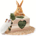 1 Piece Small Animal Feeding Bowl, Hay Feeder, Rabbit, Suitable for Cage, Large Hanging Rack