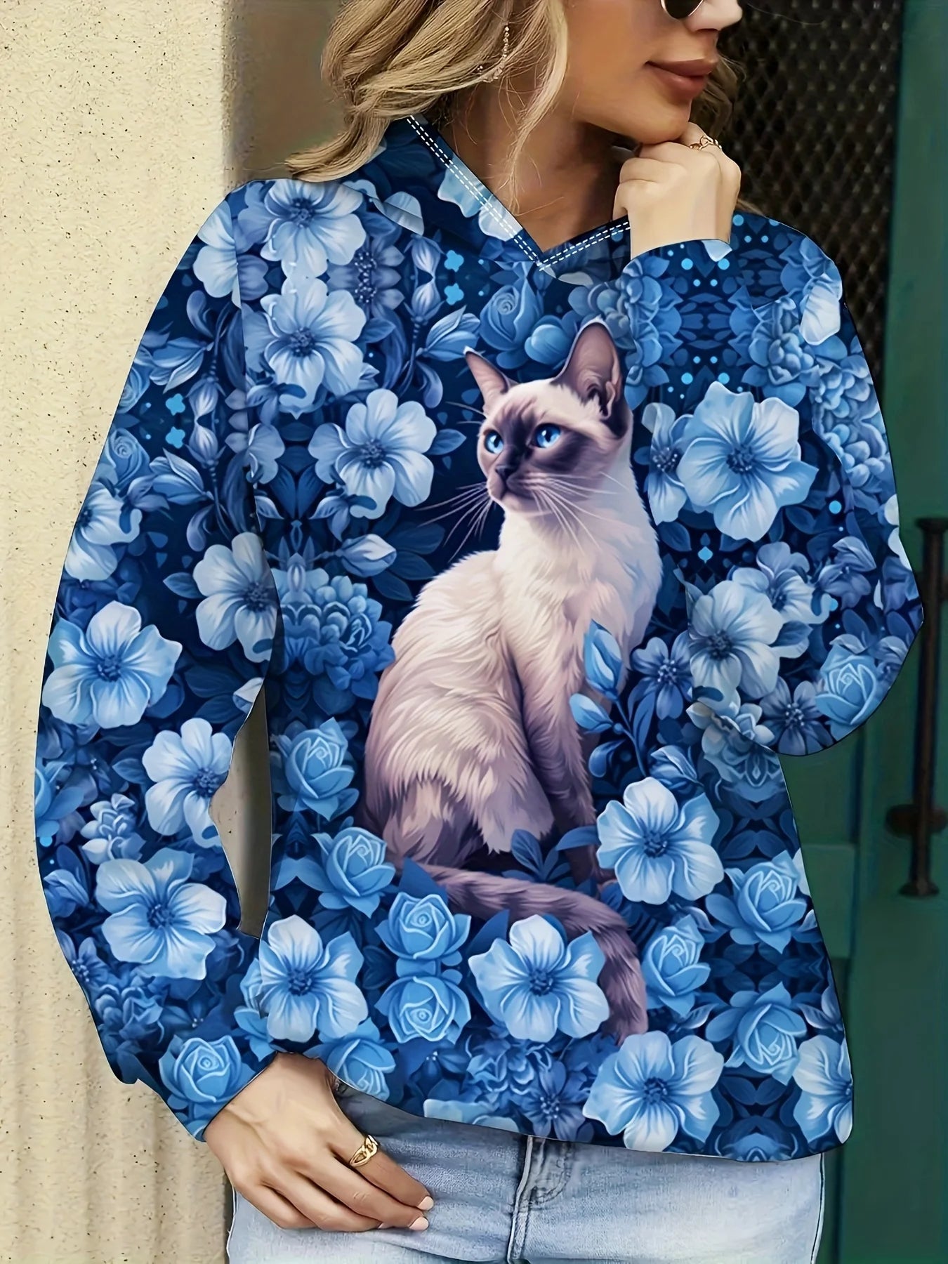 Sudaderas con capucha con estampado 3D de gato bonito para hombre y mujer, sudaderas informales a la moda, sudadera con capucha de gran tamaño, jerséis, chándal, ropa para mujer