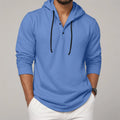 Sudadera con capucha para hombre, camisa con botones de manga larga, sudadera informal para playa y Yoga, sudaderas con capucha de gran tamaño, camisas informales holgadas para hombre