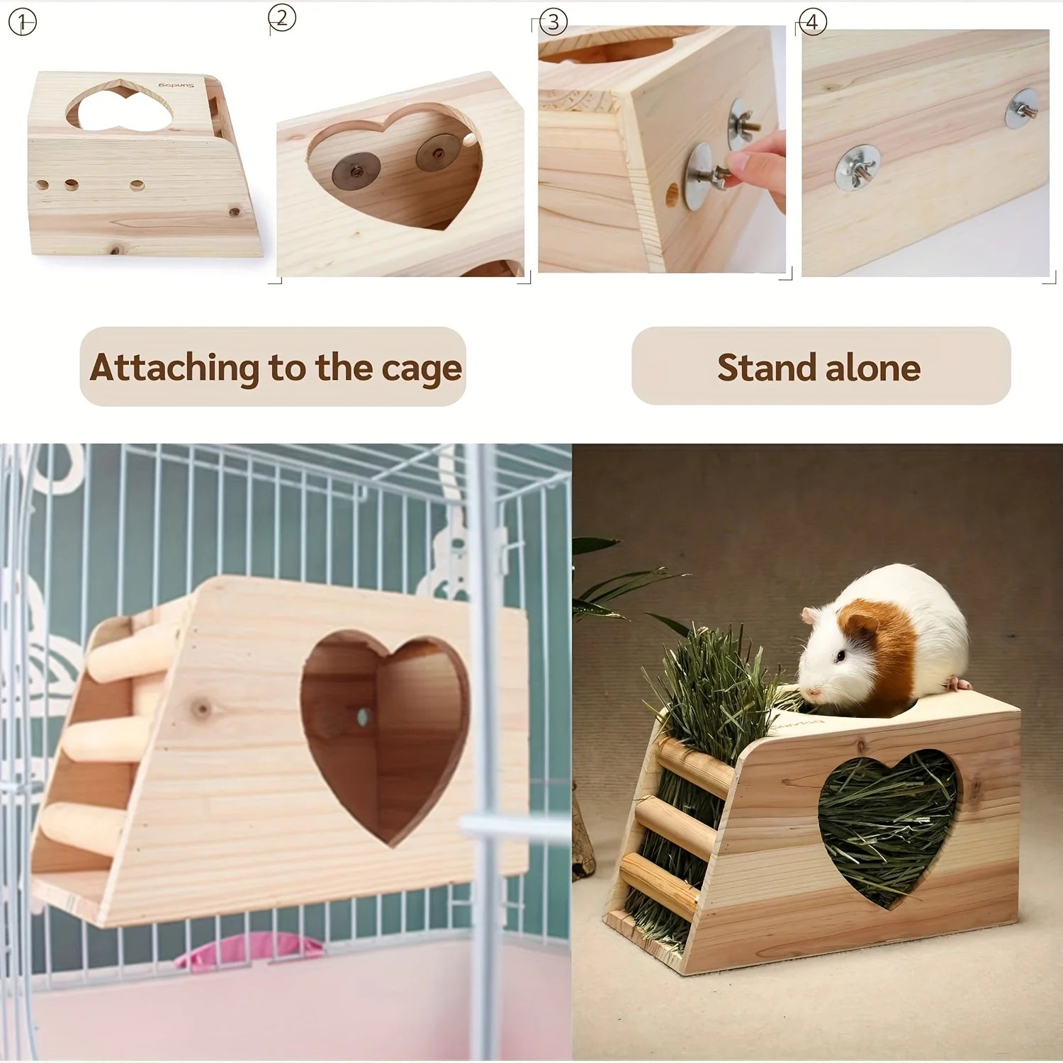 1 Piece Small Animal Feeding Bowl, Hay Feeder, Rabbit, Suitable for Cage, Large Hanging Rack